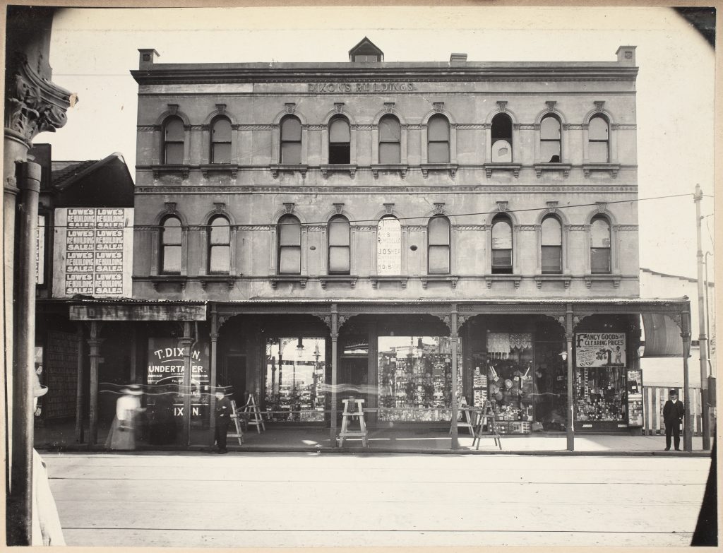 Dixons Buildings 23 27 Oxford Street ca. 1909 13 City of Sydney Archives Dixons Buildings 23 27 Oxford Street ca. 1909 13 City of Sydney Archives